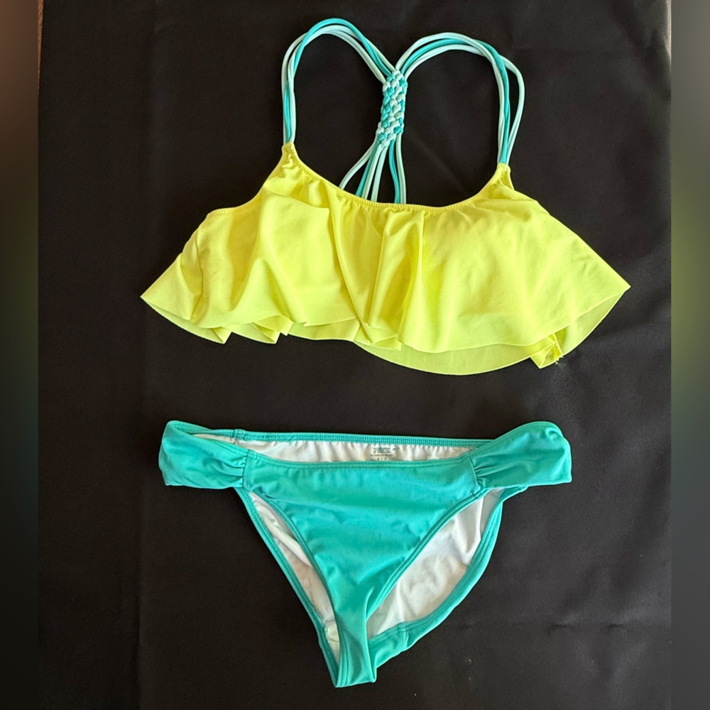 PINK Vintage Bikini – Yellow & Blue Flowy Top (2013)